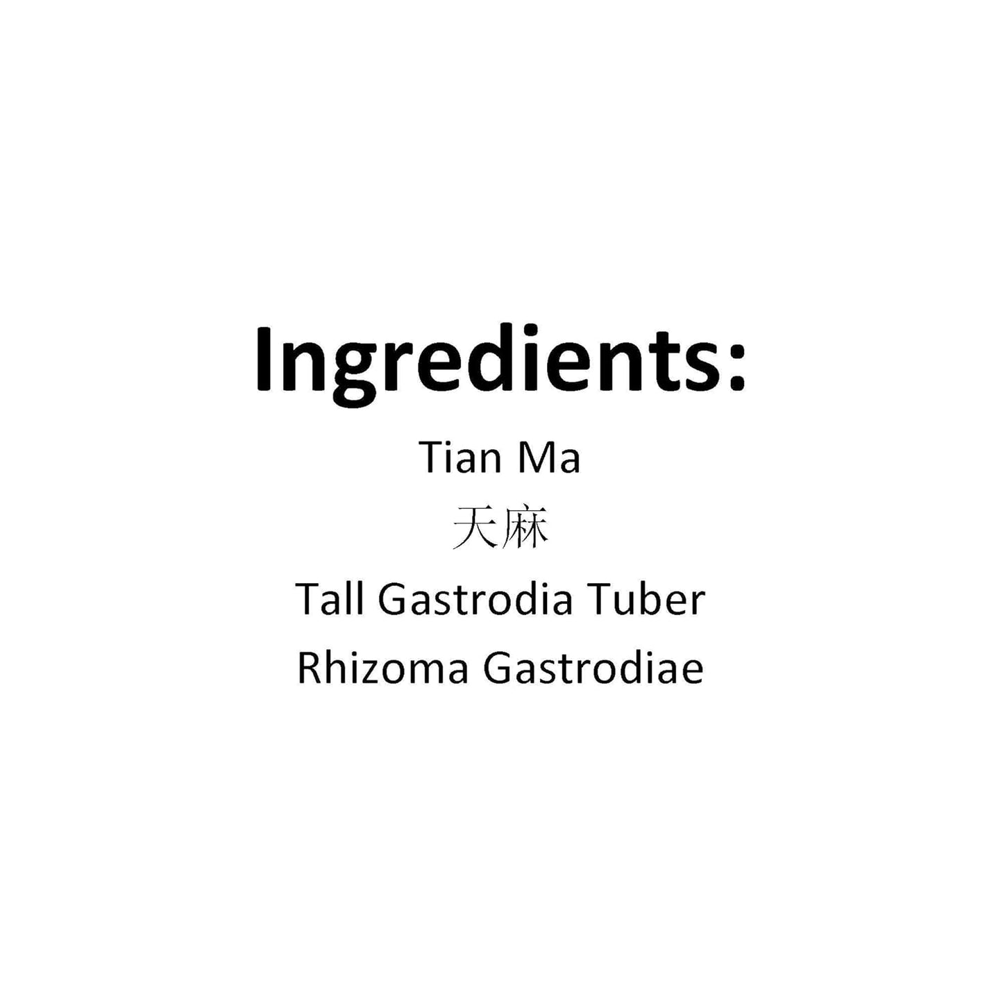 XYP Tianma Tian Ma  天麻 100Gram