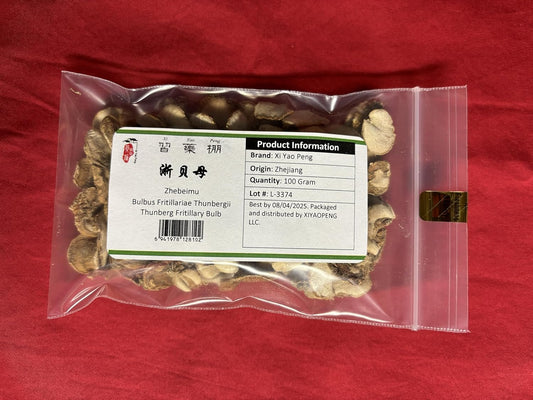 XYP Zhebeimu Zhe Bei Mu  浙贝母 100Gram